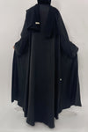 Black Simple Abaya - thowby - dubai abaya