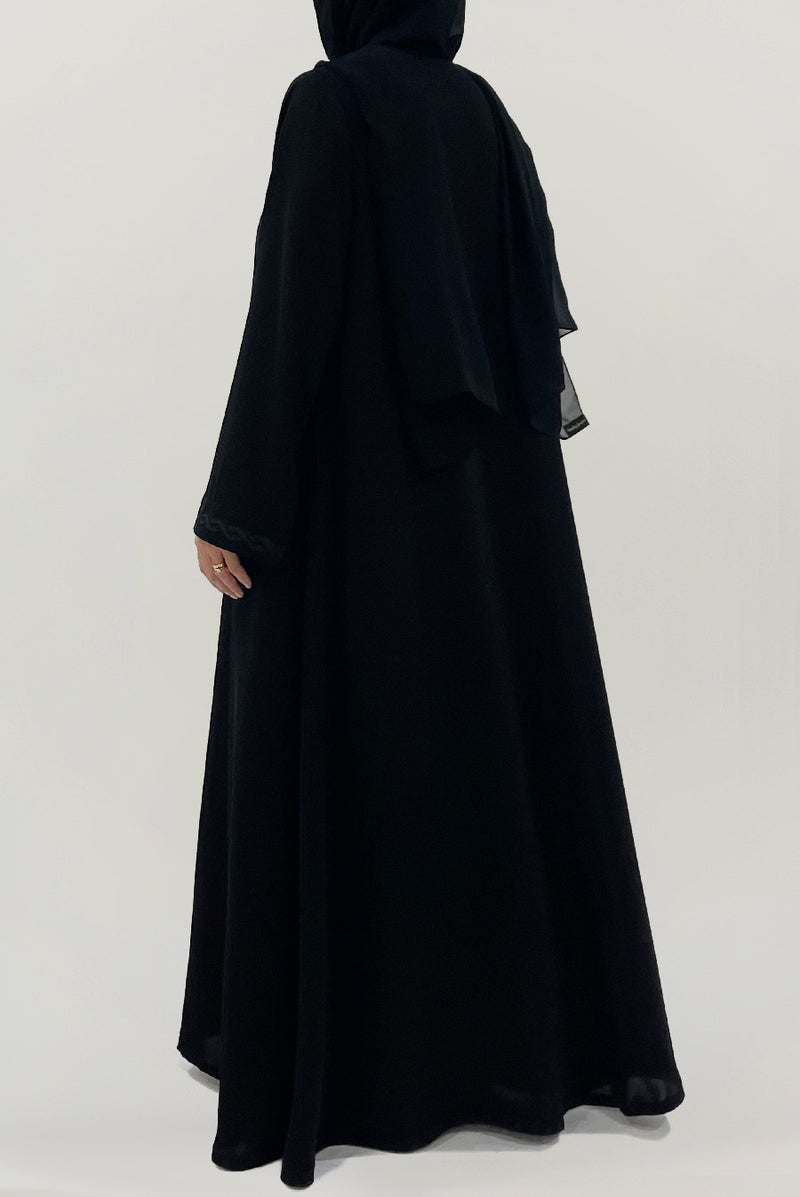 Premium Embellished Black Abaya