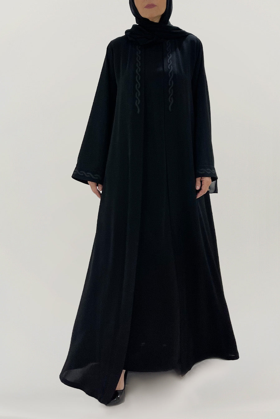Premium Embellished Black Abaya
