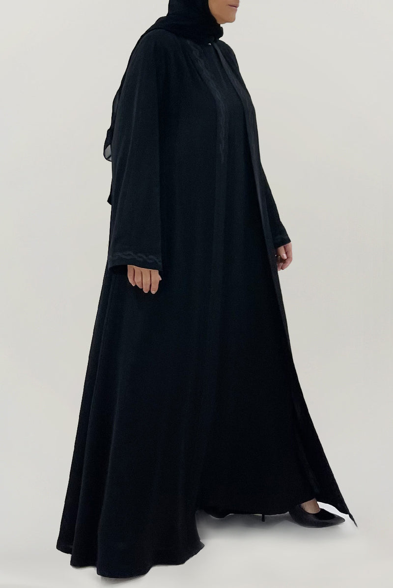 Premium Embellished Black Abaya