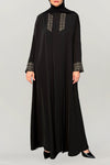 Classic Detailed Black Abaya