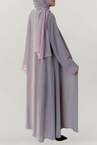 Pinkish Grey Colored Abaya