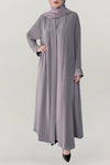 Pinkish Grey Colored Abaya