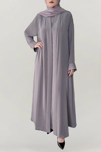 Pinkish Grey Colored Abaya