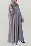 Pinkish Grey Colored Abaya