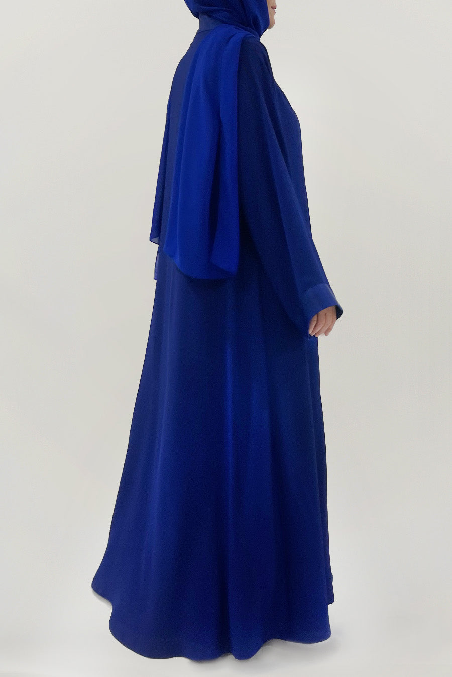 Chic Royal Blue Colored Abaya