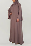 Simple Nude Pink Colored Abaya