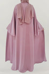 Joyful Flowy Pink Colored Abaya