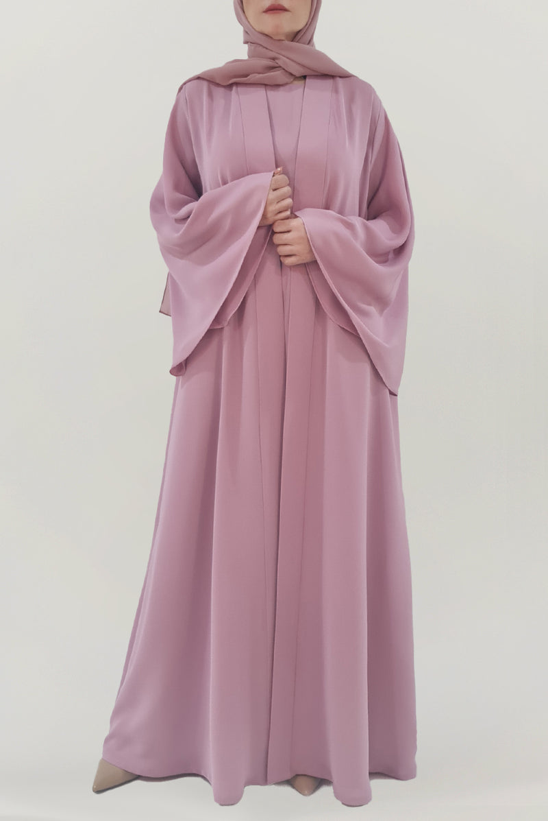 Joyful Flowy Pink Colored Abaya