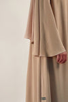 Flowy Sandy Beige Colored Abaya