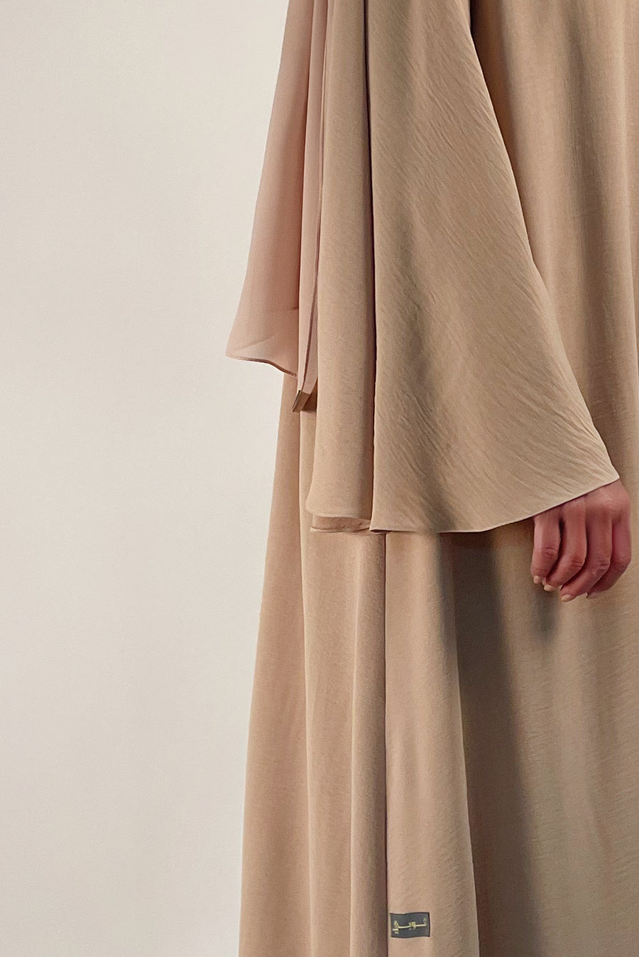 Flowy Sandy Beige Colored Abaya