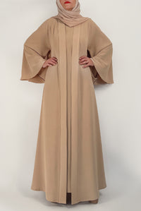 Flowy Sandy Beige Colored Abaya