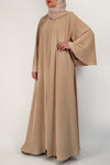 Flowy Sandy Beige Colored Abaya