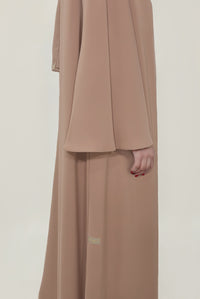 Modest Plain Peach Colored Abaya