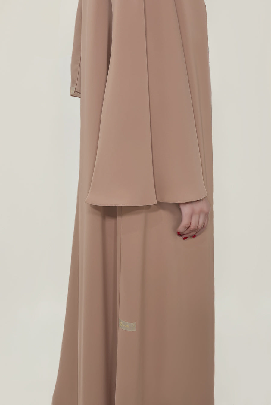Modest Plain Peach Colored Abaya
