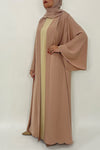 Modest Plain Peach Colored Abaya