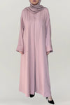 Lovely Pink Linen Abaya