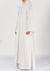 white elegant abaya - thowby - beautiful dubai abayas