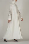thowby - White Abaya Embroidery - Dubai online abaya shops