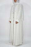White Wedding Premium Abaya - thowby - Dubai Branded Online Abaya Shops