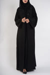 Black umbrella abaya - thowby - black sequined abaya dubai