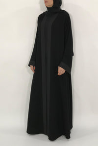 Classic Black Abaya - thowby - Classy Black Abaya Designs