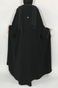 Black Designer Abaya - thowby - Luxury Wear Black Abaya