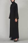 Classy Black Abaya - thowby - Dubai online abaya shops