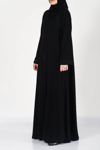 Black Embroidery Abaya - thowby - Dubai online abaya shops