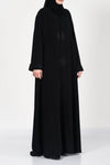 Black Embroidery Abaya - thowby - Dubai online abaya shops