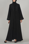 Classy Black Abaya - thowby - Dubai online abaya shops