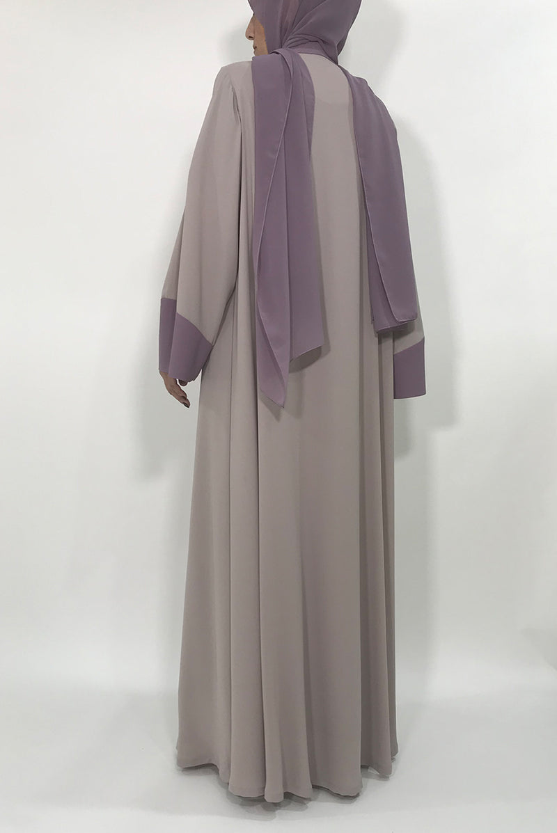 thowby - Lavender Abaya - Festive Designer Abayas - dubai abaya