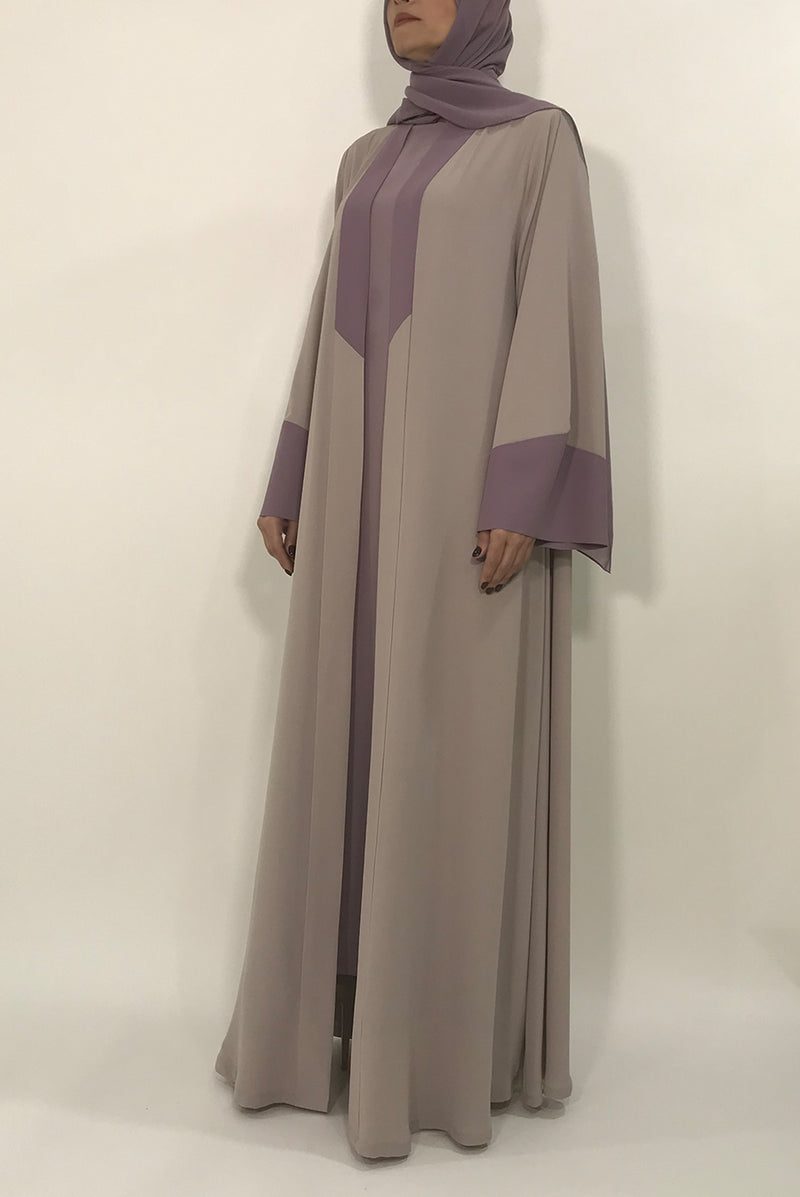 thowby - Lavender Abaya - Festive Designer Abayas - dubai abaya